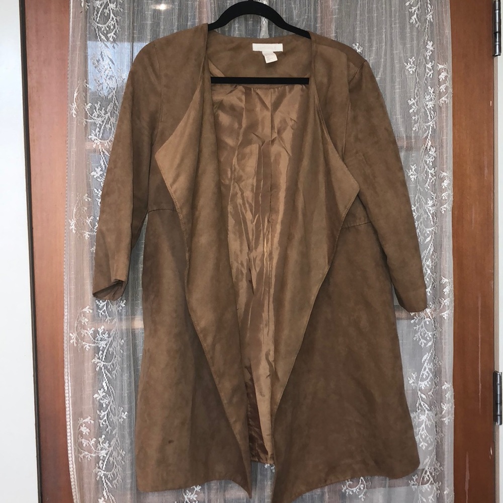 H&M Suede Tan Blazer